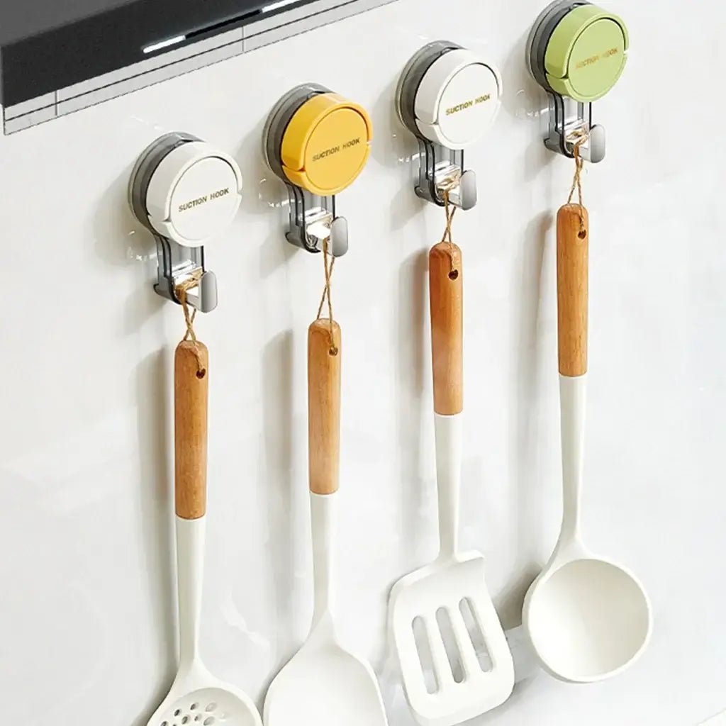 Reusable waterproof suction wall hooks by ja1a2e-ff, heavy duty design, easy to install with no drilling required.