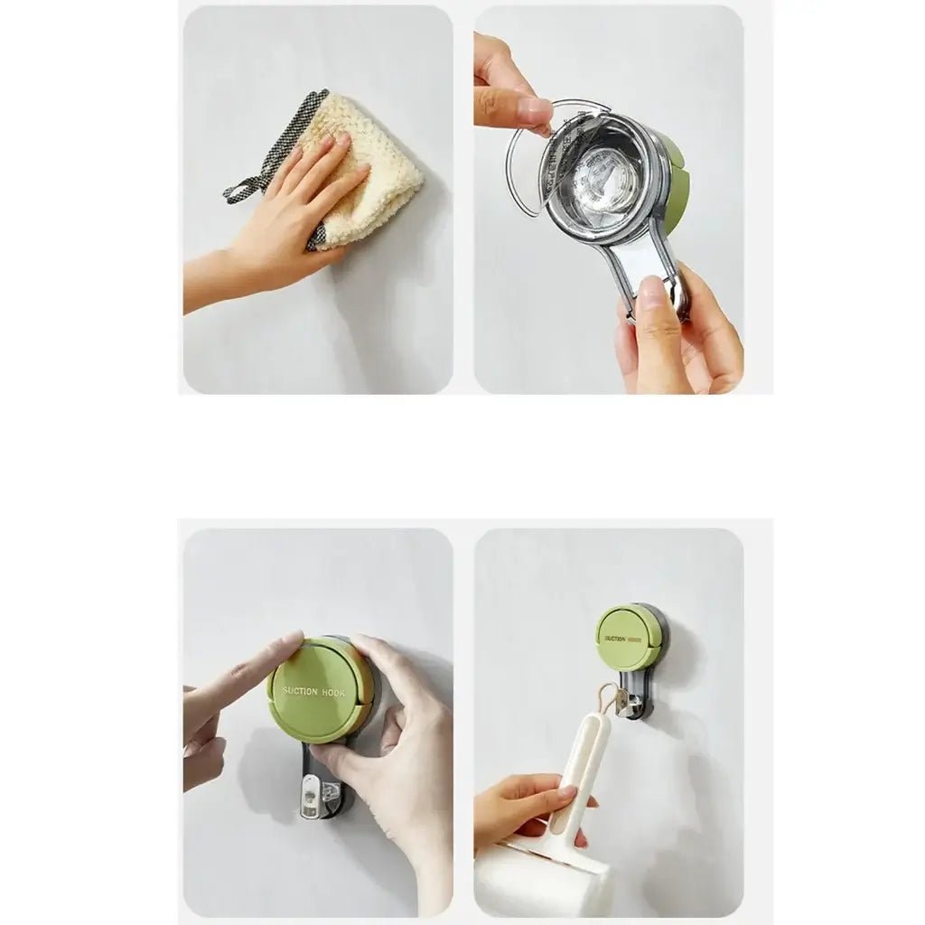 Reusable waterproof suction wall hooks by ja1a2e-ff, heavy duty design, ideal for no-drill installation on smooth surfaces.